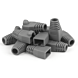 DANICOM RJ45 Kaapeliläpivienti Harmaa - 10 kpl
