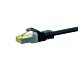 Cat7 S/FTP (PIMF) patch-kaapeli 0,25 m musta