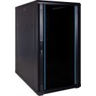 22U palvelinkaappi lasiovella 600x1000x1200mm (LxSxK)