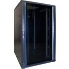 27U palvelinkaappi lasiovella 800x1000x1400mm (LxSxK)