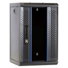 10 tuuman 9U palvelinkaappi lasiovella 312x310x486mm (LxSxK)