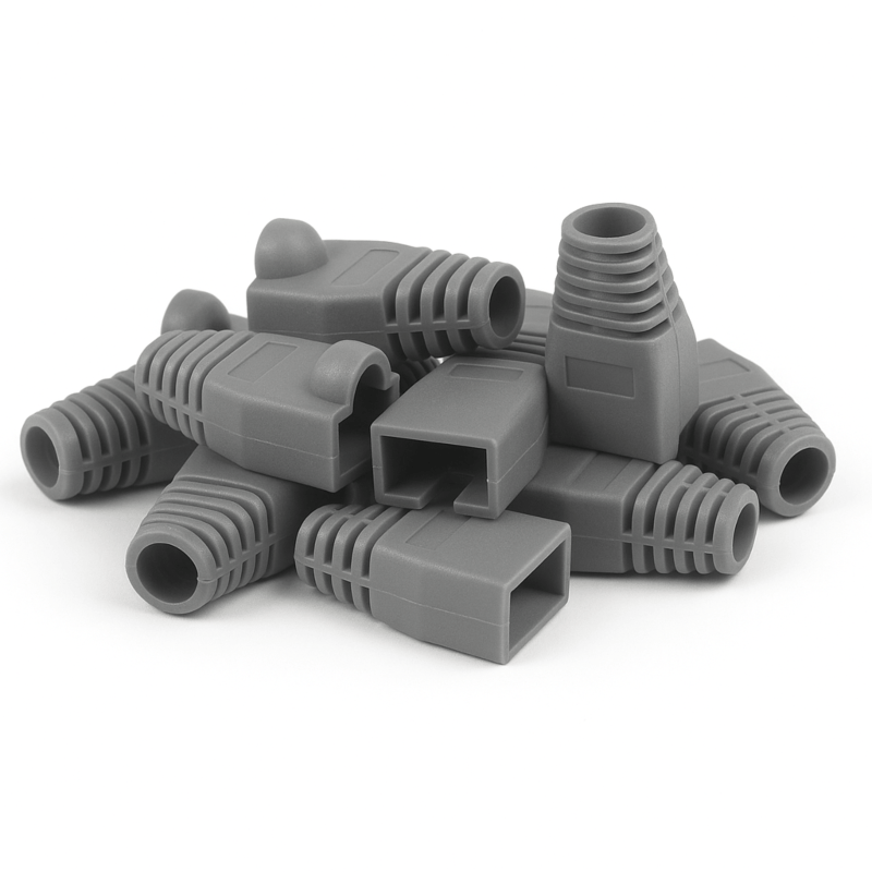 DANICOM RJ45 Kaapeliläpivienti Harmaa - 10 kpl