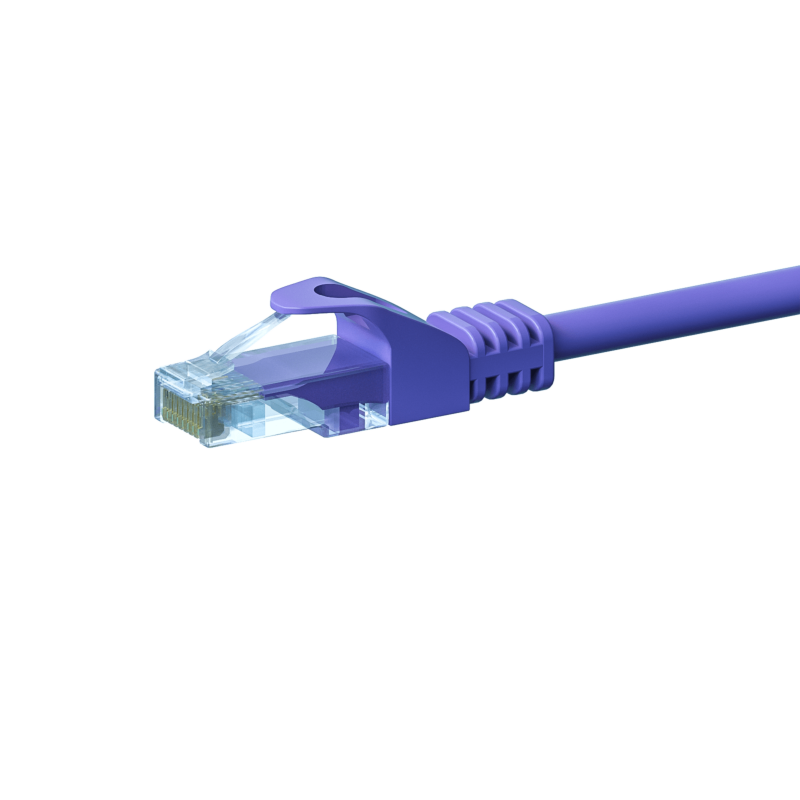 UTP CAT5e patch-kaapeli 10m violetti - 100% kuparia