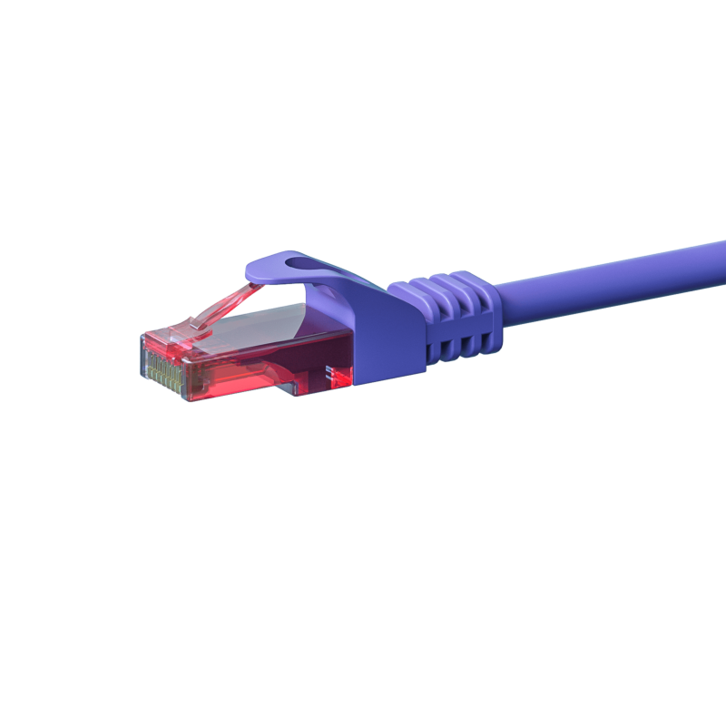UTP CAT6 patch-kaapeli 10m violetti - 100% kuparia
