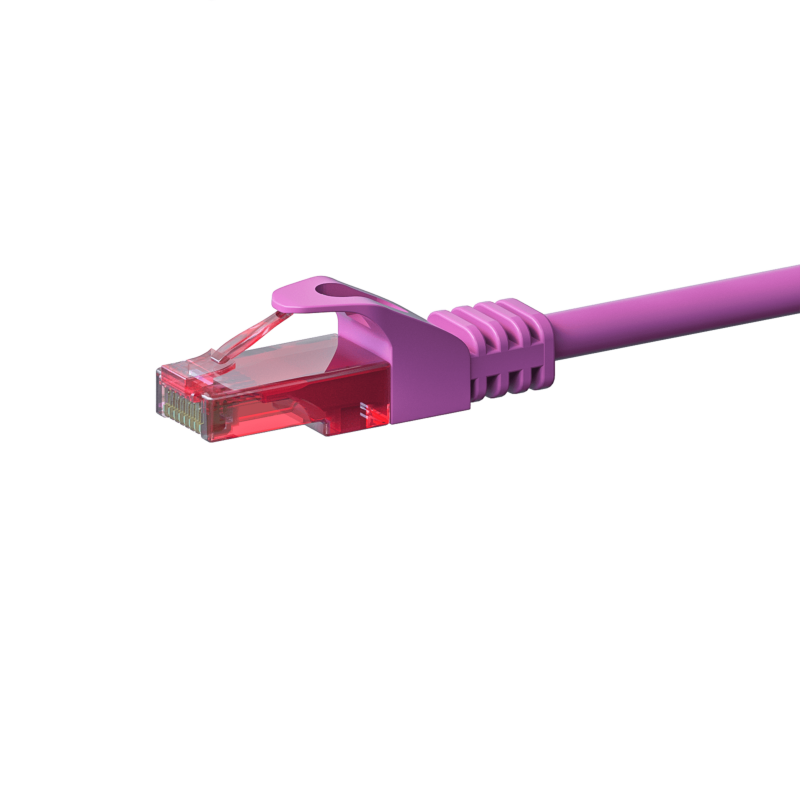 UTP CAT6 patch-kaapeli 50m pinkki - 100% kuparia