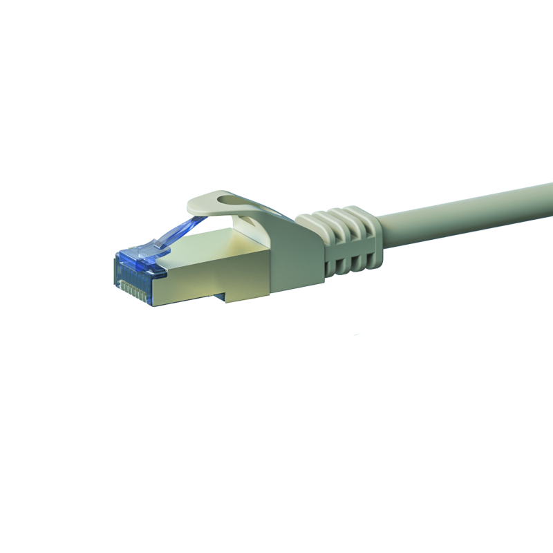 CAT6a S/FTP (PIMF) patch-kaapeli 10m harmaa