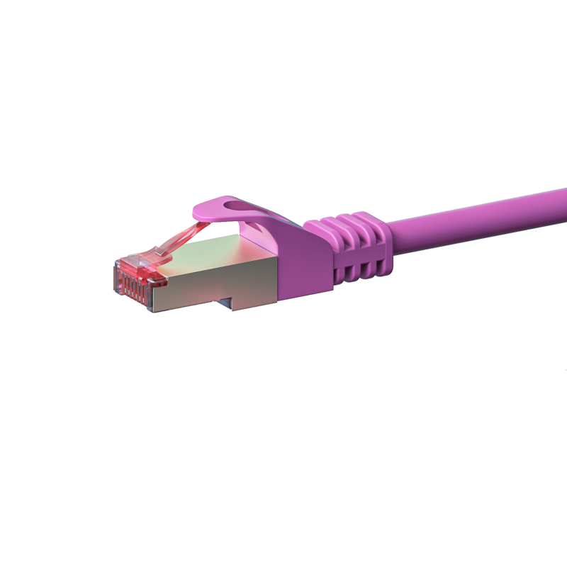 CAT6 S/FTP (PIMF) patch-kaapeli 0,50 m pinkki