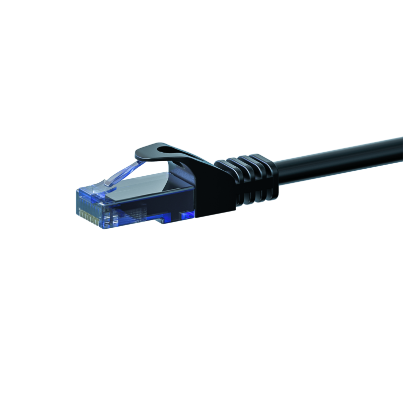 UTP CAT6a patch-kaapeli 30m musta - 100% kuparia