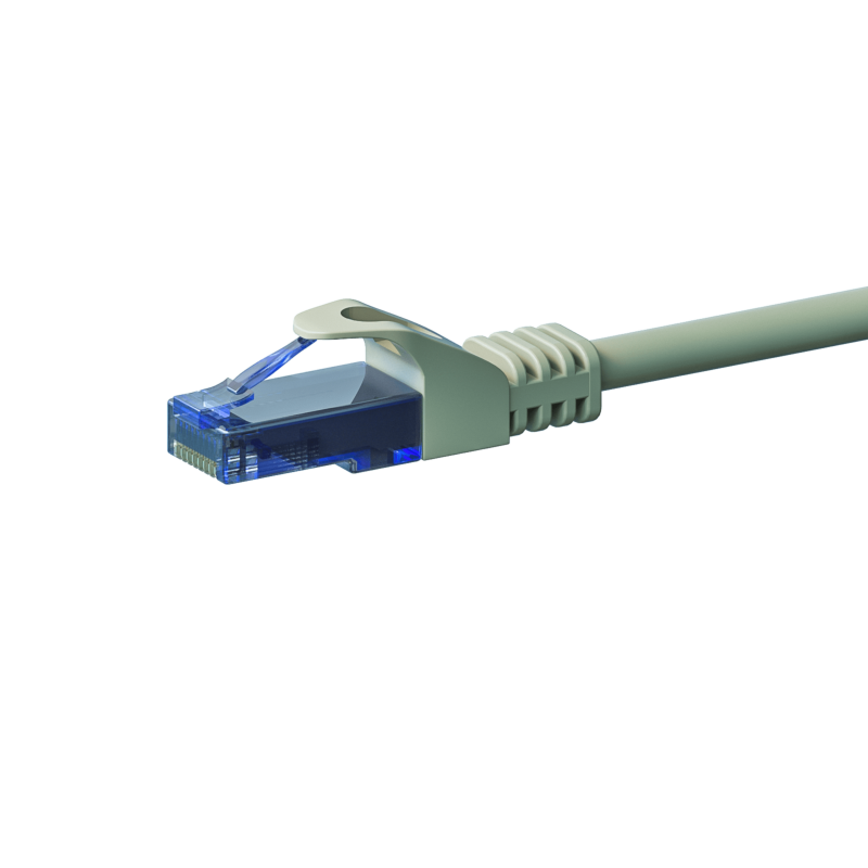 UTP CAT6a patch-kaapeli 30m harmaa - 100% kuparia