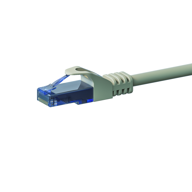 UTP CAT6a patch-kaapeli 5m harmaa - 100% kuparia