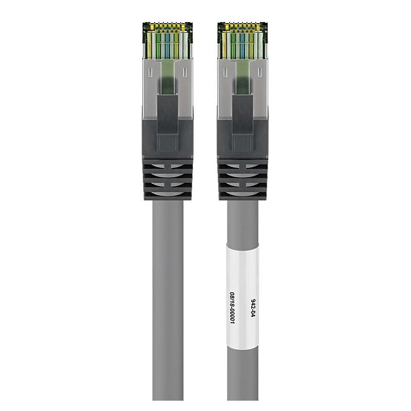 Cat8 S/FTP (PIMF) patch-kaapeli 2m harmaa