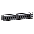 10 tuuman CAT5e UTP-kytkentäpaneeli - 12 porttia