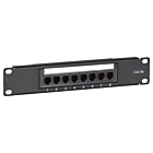 10 tuuman CAT5e UTP-kytkentäpaneeli - 8 porttia