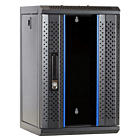 10 tuuman 9U palvelinkaappi lasiovella 312x310x486mm (LxSxK)