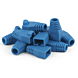 DANICOM RJ45 Kaapeliläpivienti Sininen - 10 kpl