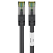Cat8 S/FTP (PIMF) patch-kaapeli 1m musta