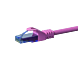 UTP CAT6a patch-kaapeli 2m pinkki - 100% kuparia