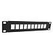 10 tuuman UTP-patch-paneeli keystoneille - 10 porttia