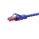 UTP CAT6 patch-kaapeli 1m violetti - 100% kuparia
