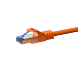CAT6a S/FTP (PIMF) patch-kaapeli 1m oranssi