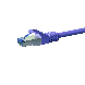 CAT6a S/FTP (PIMF) patch-kaapeli 0,25m violetti