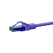 UTP CAT6a patch-kaapeli 0,15m violetti - 100% kuparia