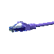UTP CAT6a patch-kaapeli 1m violetti - 100% kuparia