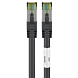 Cat8 S/FTP (PIMF) patch-kaapeli 0,25 m musta