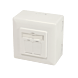 CAT6a UTP / STP pinta-asennuslaatikko, norsunluu