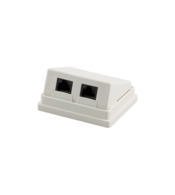 CAT5e UTP pinta-asennuslaatikko, valkoinen