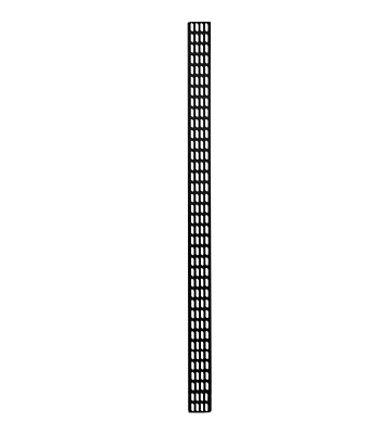 37U pystysuora kaapelihylly - 10 cm leveä