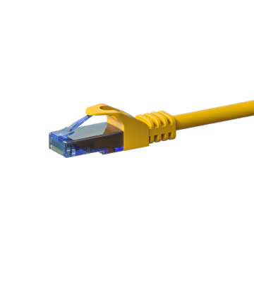 UTP CAT6a patch-kaapeli 5m keltainen - 100% kuparia