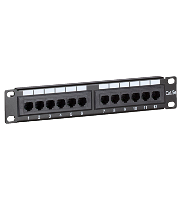 10 tuuman CAT5e UTP-päivityspaneeli - 12 porttia