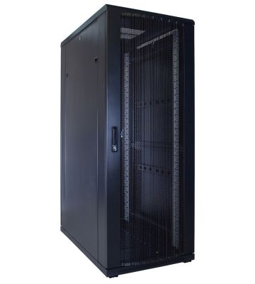 32U palvelinkaappi rei'itetyllä ovella 600x1000x1600mm (LxSxK)
