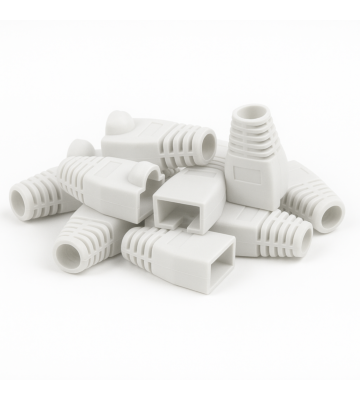 DANICOM RJ45 Kaapeliläpivienti Valkoinen - 10 kpl