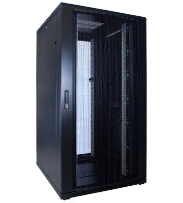 32U palvelinkaappi rei'itetyllä ovella 800x1000x1600mm (LxSxK)