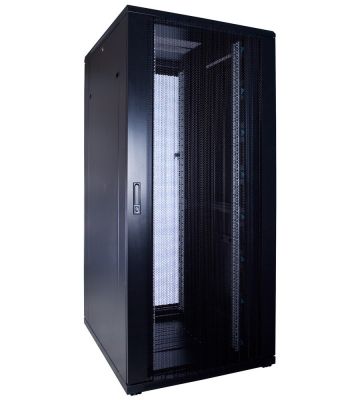 37U palvelinkaappi rei'itetyllä ovella 800x1000x1800mm (LxSxK)