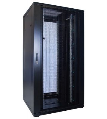 32U palvelinkaappi rei'itetyllä ovella 800x800x1600mm (LxSxK)