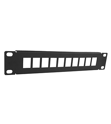 10 tuuman UTP-patch-paneeli keystoneille - 10 porttia