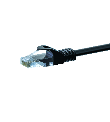 UTP CAT5e patch-kaapeli 7,5m musta - 100% kuparia