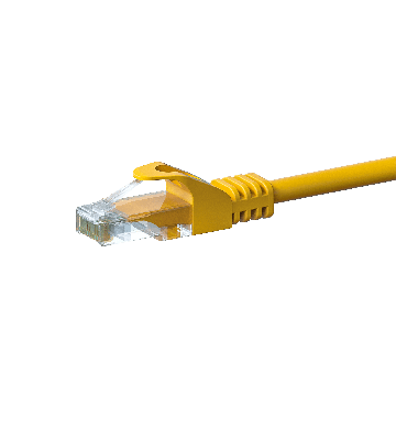 UTP CAT5e patch-kaapeli 3m keltainen - 100% kuparia