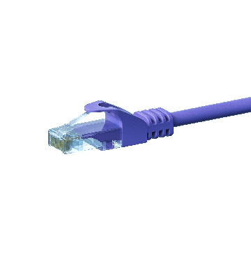 UTP CAT5e patch-kaapeli 0,25m violetti - 100% kuparia