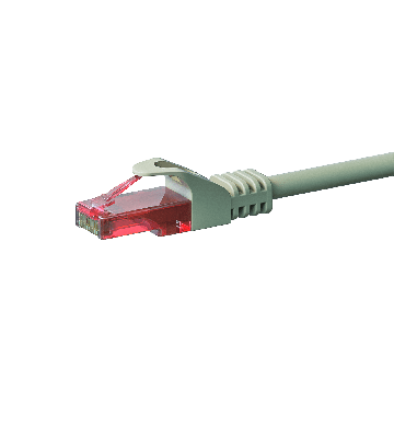 UTP CAT6 patch-kaapeli 0,50m harmaa - 100% kuparia