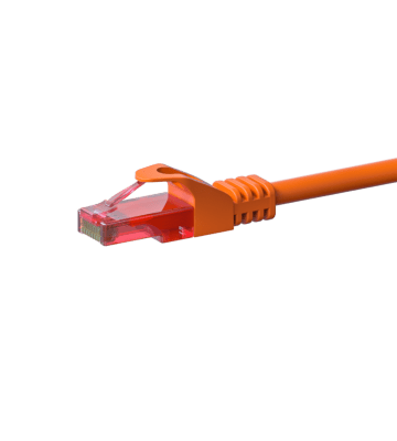 UTP CAT6 patch-kaapeli 0,15m oranssi - 100% kuparia