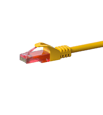 UTP CAT6 patch-kaapeli 0,50m keltainen - 100% kuparia