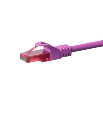UTP CAT6 patch-kaapeli 0,15m pinkki - 100% kuparia