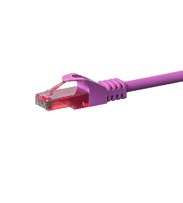 UTP CAT6 patch-kaapeli 0,50m pinkki - 100% kuparia