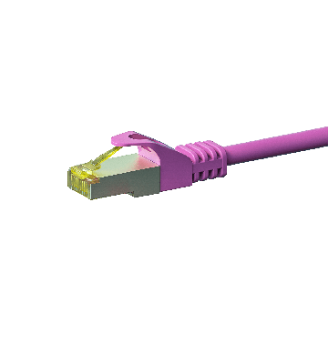 Cat7 S/FTP (PIMF) patch-kaapeli 1m vaaleanpunainen