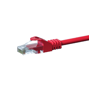 CAT5e UTP patch -kaapeli 1m punainen - CCA
