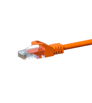 CAT5e UTP patch -kaapeli 7,50 m oranssi - CCA
